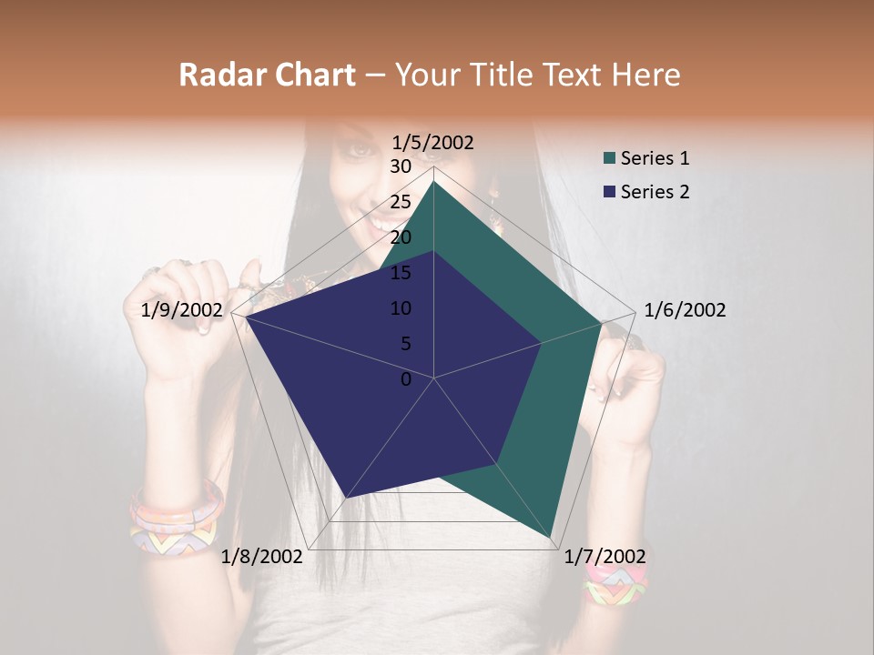 Straight Hair Hairstyle Modern PowerPoint Template