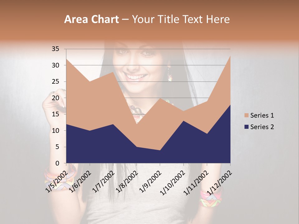 Straight Hair Hairstyle Modern PowerPoint Template