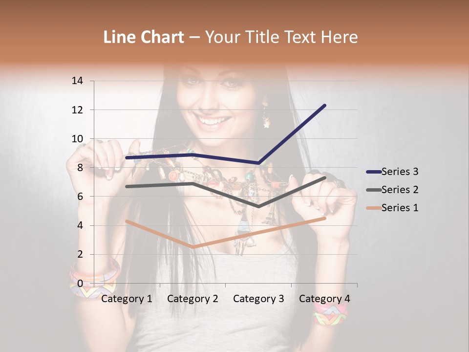 Straight Hair Hairstyle Modern PowerPoint Template