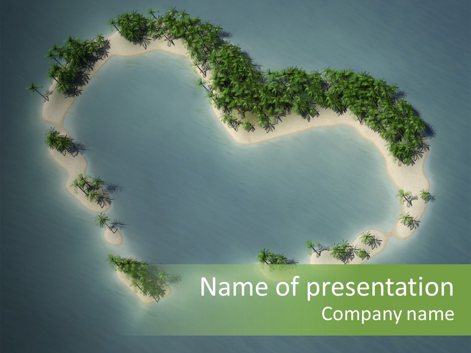 Tropical Tree Wave PowerPoint Template