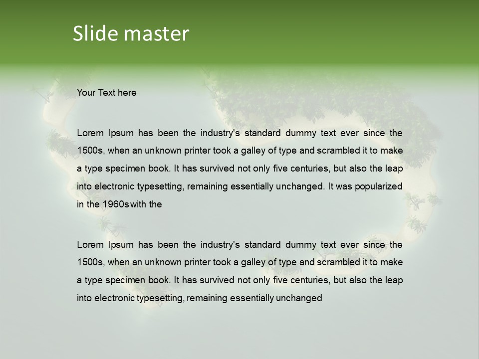 Tropical Tree Wave PowerPoint Template