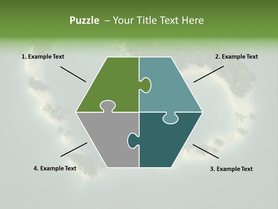 Tropical Tree Wave PowerPoint Template