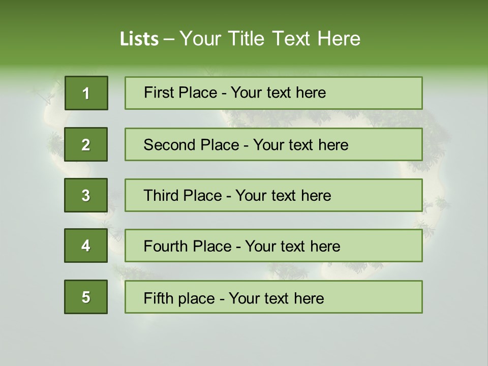 Tropical Tree Wave PowerPoint Template