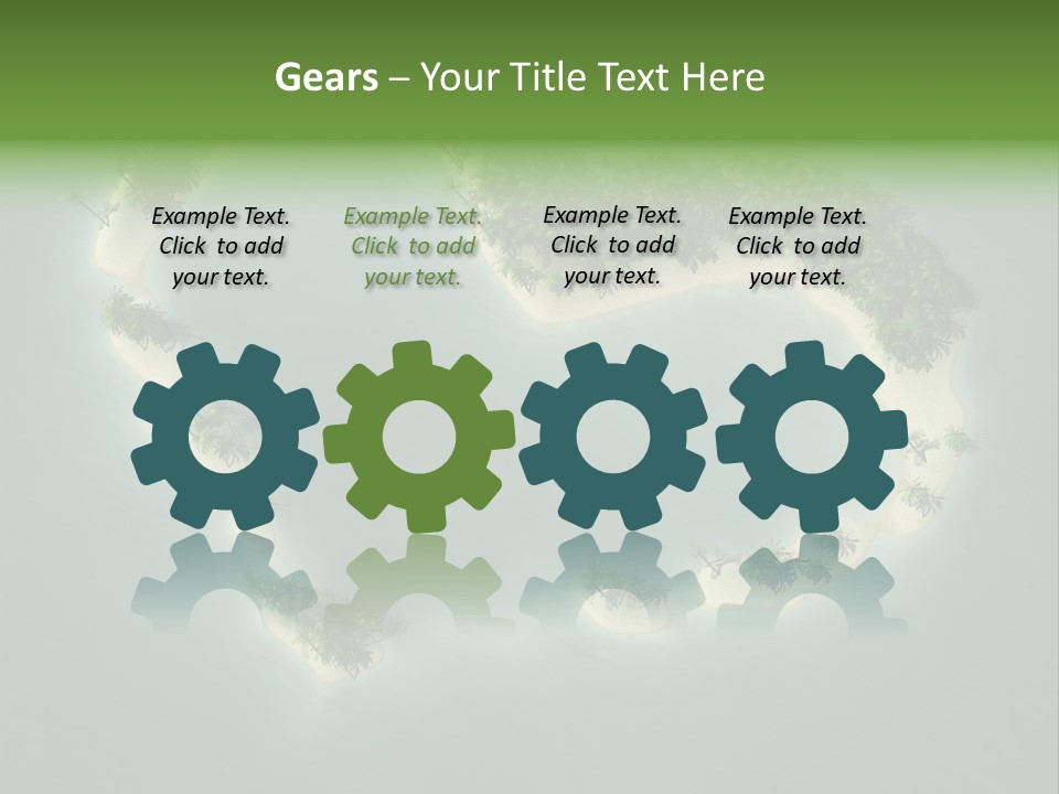 Tropical Tree Wave PowerPoint Template