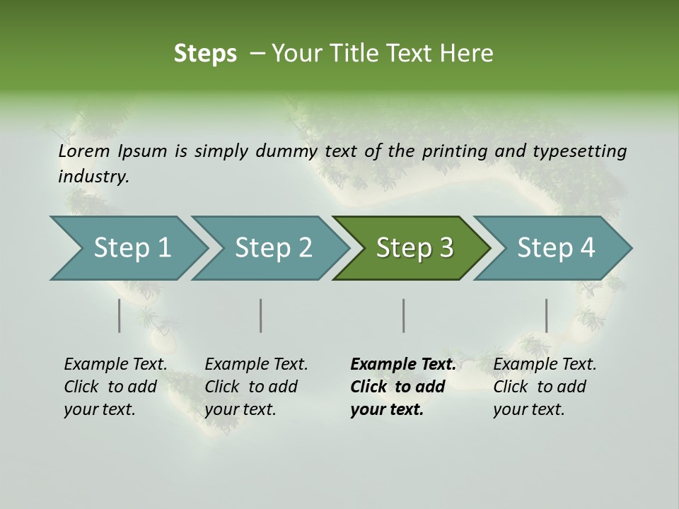 Tropical Tree Wave PowerPoint Template