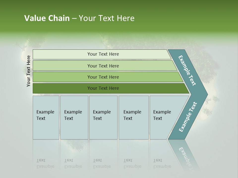 Tropical Tree Wave PowerPoint Template