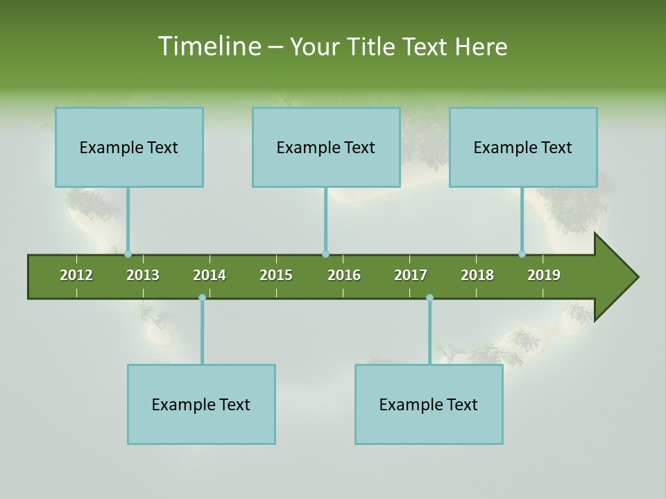Tropical Tree Wave PowerPoint Template