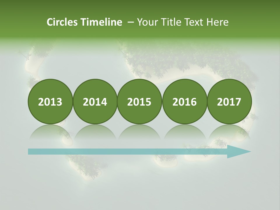 Tropical Tree Wave PowerPoint Template