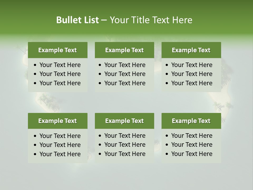 Tropical Tree Wave PowerPoint Template