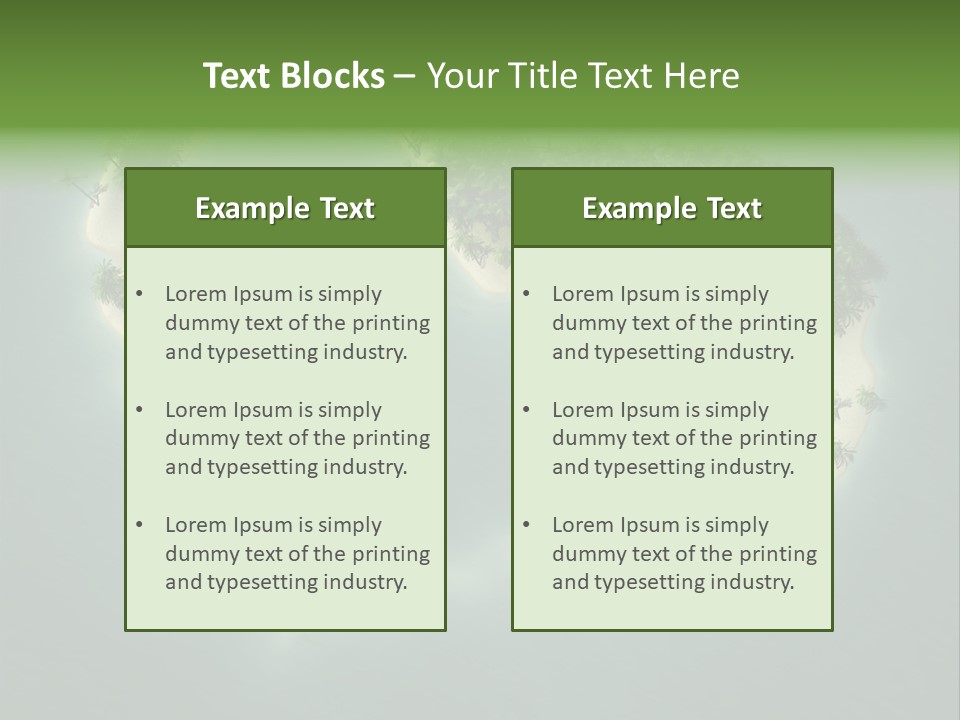 Tropical Tree Wave PowerPoint Template