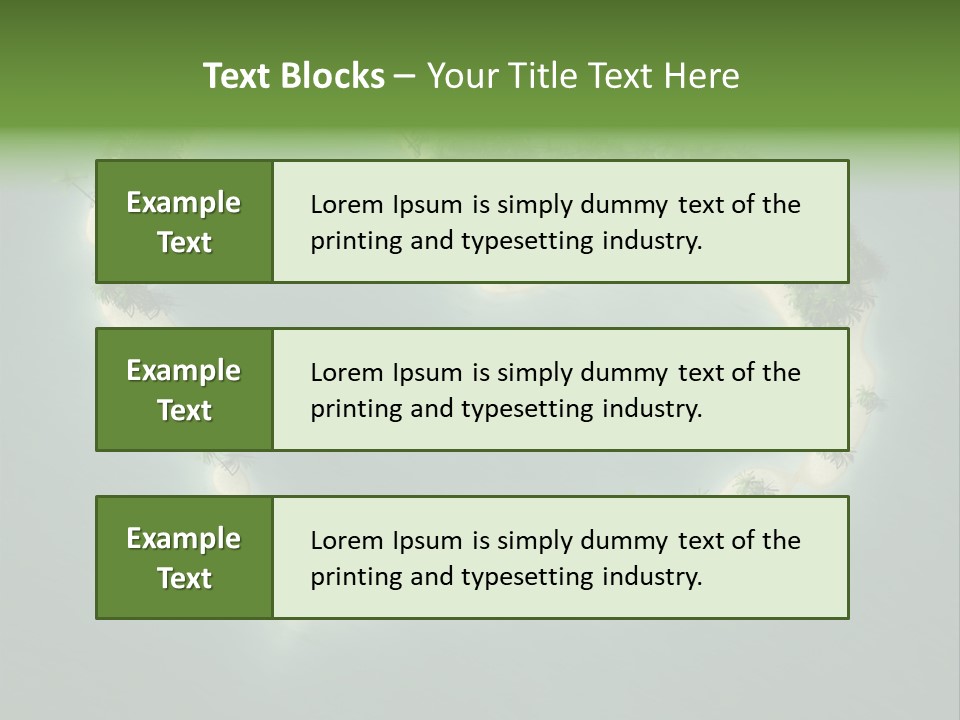Tropical Tree Wave PowerPoint Template