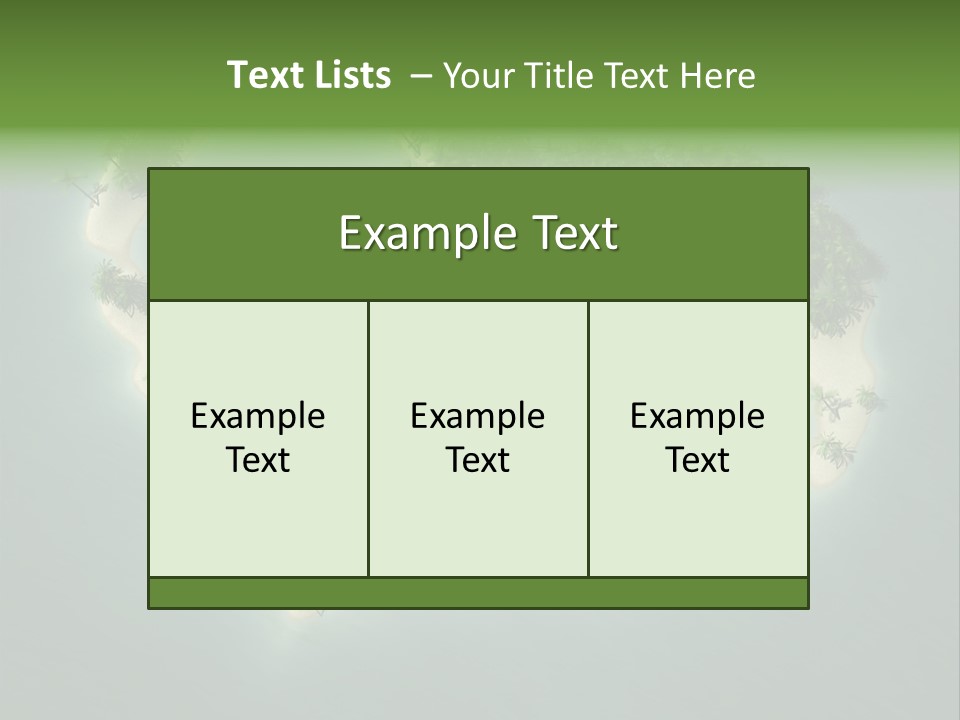 Tropical Tree Wave PowerPoint Template