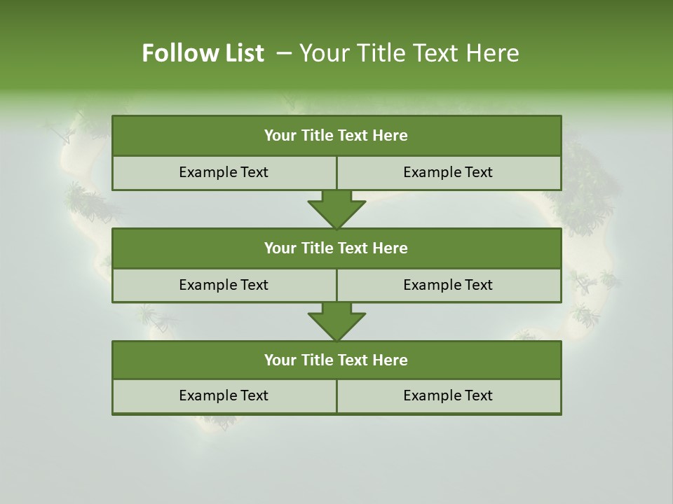 Tropical Tree Wave PowerPoint Template