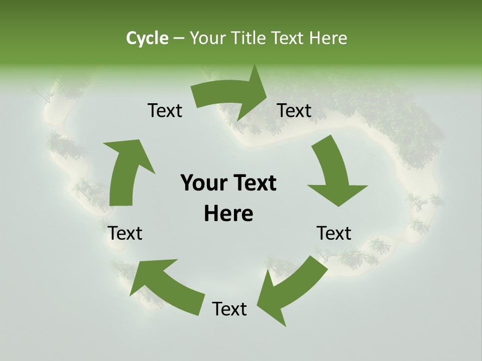 Tropical Tree Wave PowerPoint Template