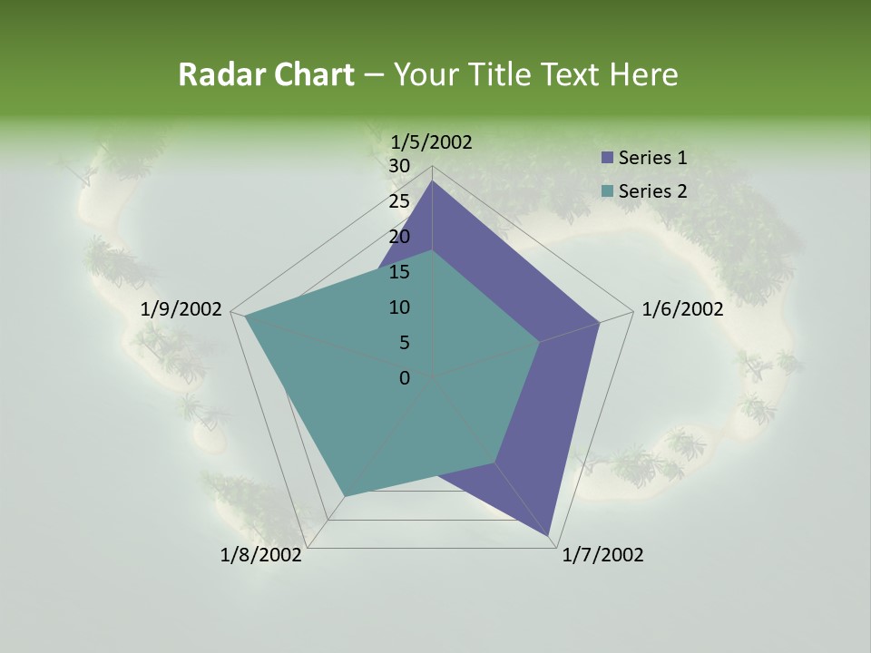 Tropical Tree Wave PowerPoint Template