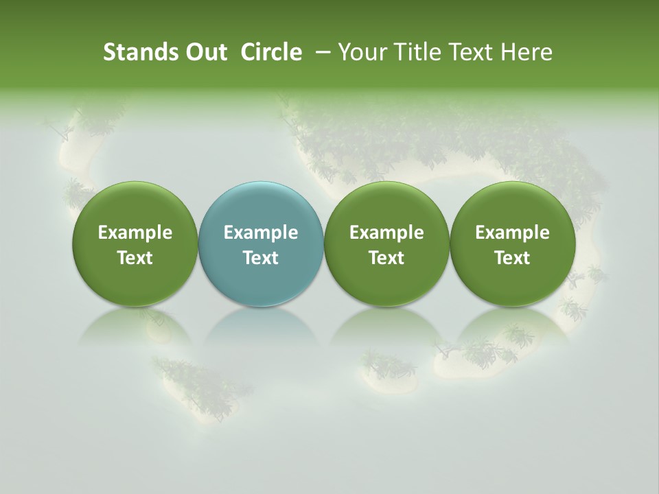 Tropical Tree Wave PowerPoint Template