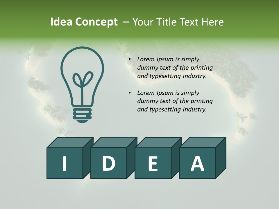 Tropical Tree Wave PowerPoint Template