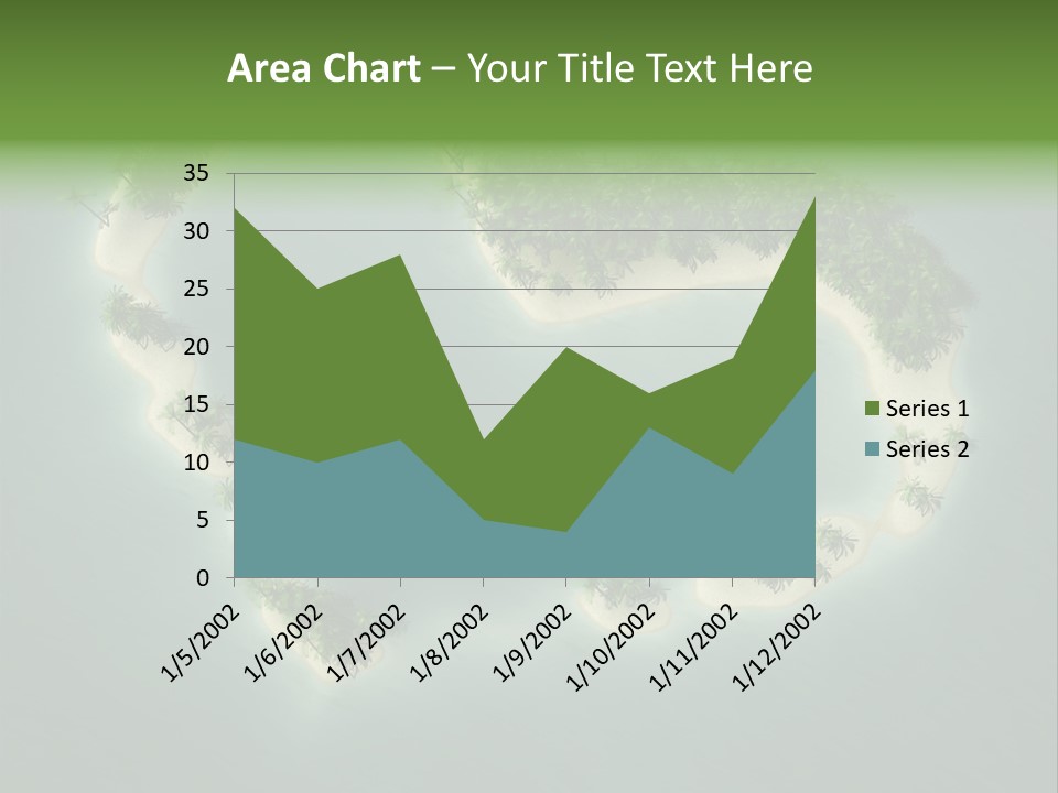 Tropical Tree Wave PowerPoint Template