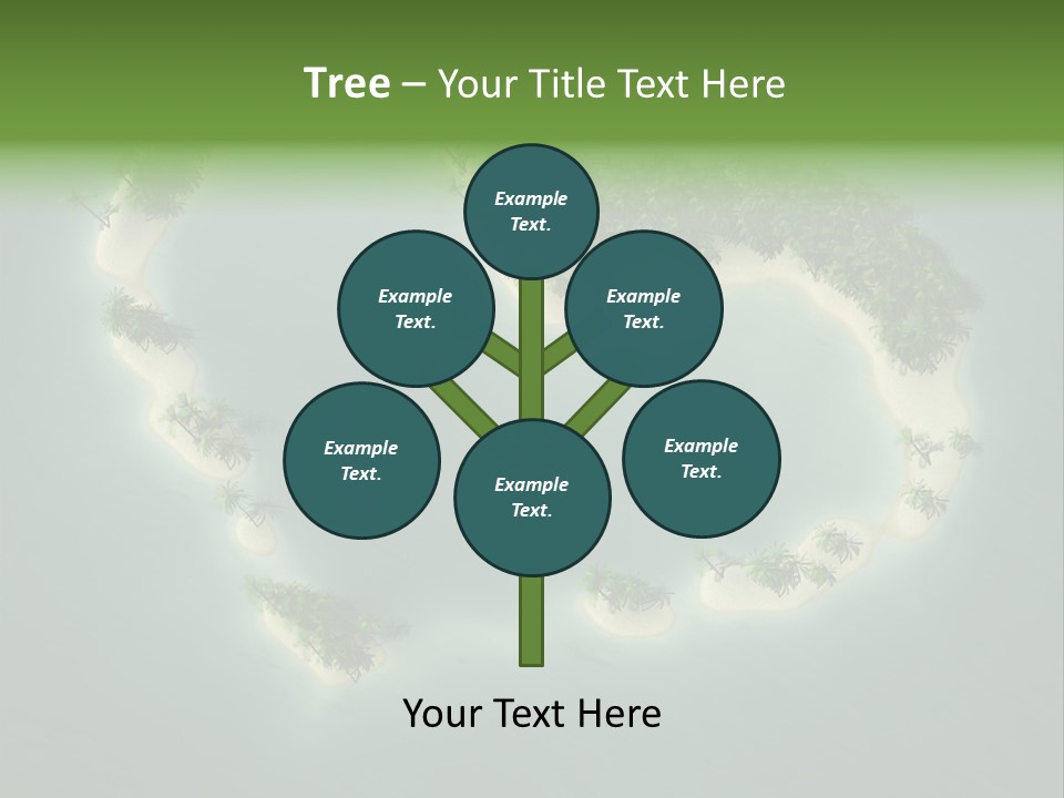 Tropical Tree Wave PowerPoint Template