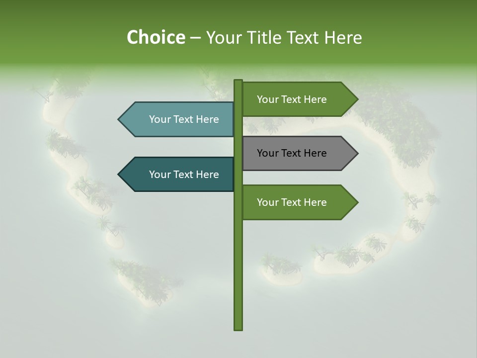 Tropical Tree Wave PowerPoint Template