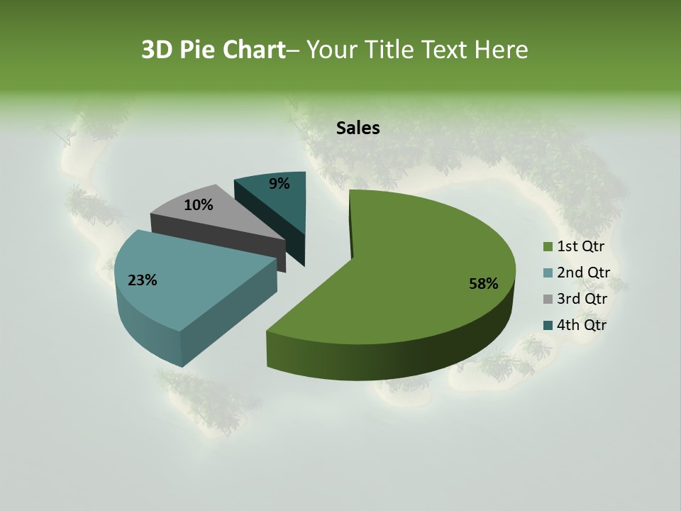 Tropical Tree Wave PowerPoint Template