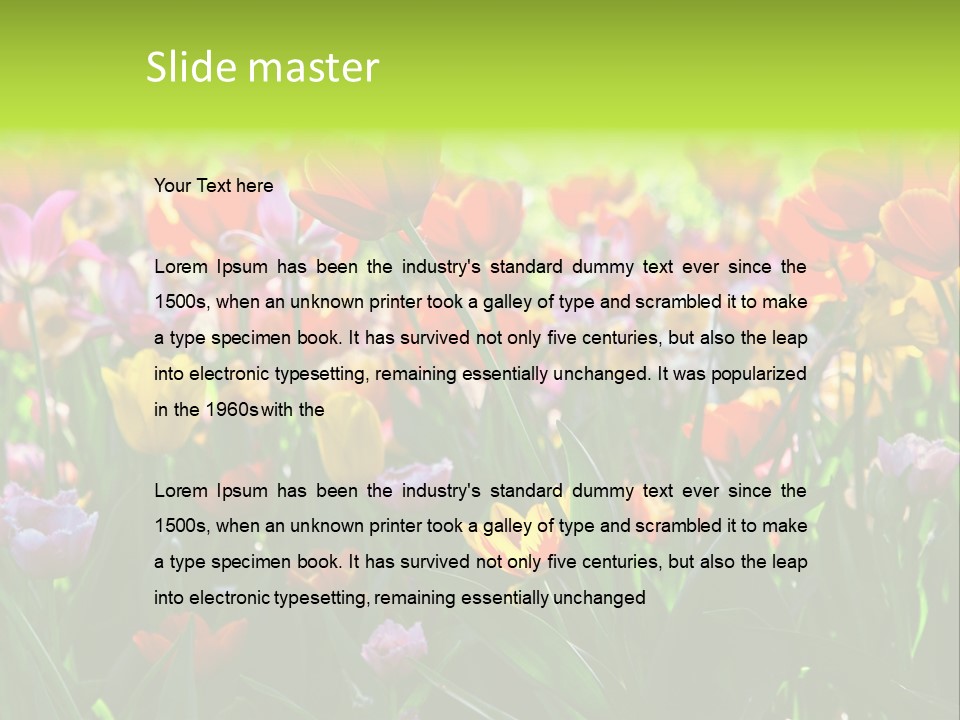 Gardening Bright Petal PowerPoint Template