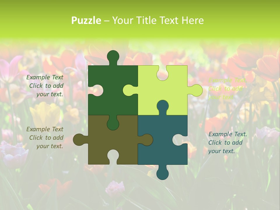 Gardening Bright Petal PowerPoint Template