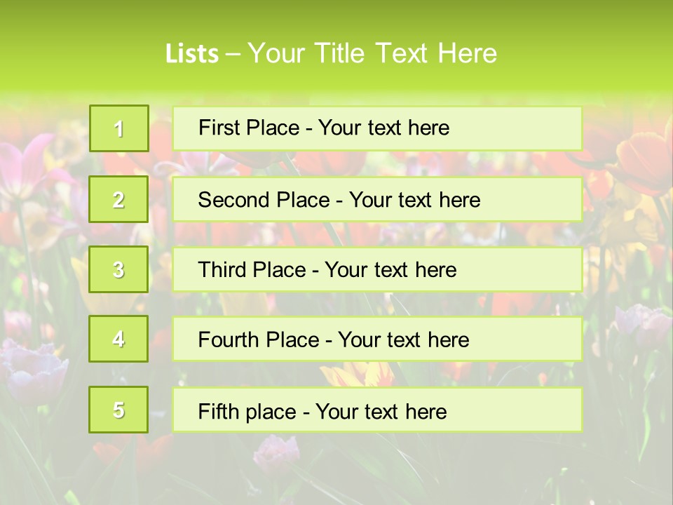 Gardening Bright Petal PowerPoint Template