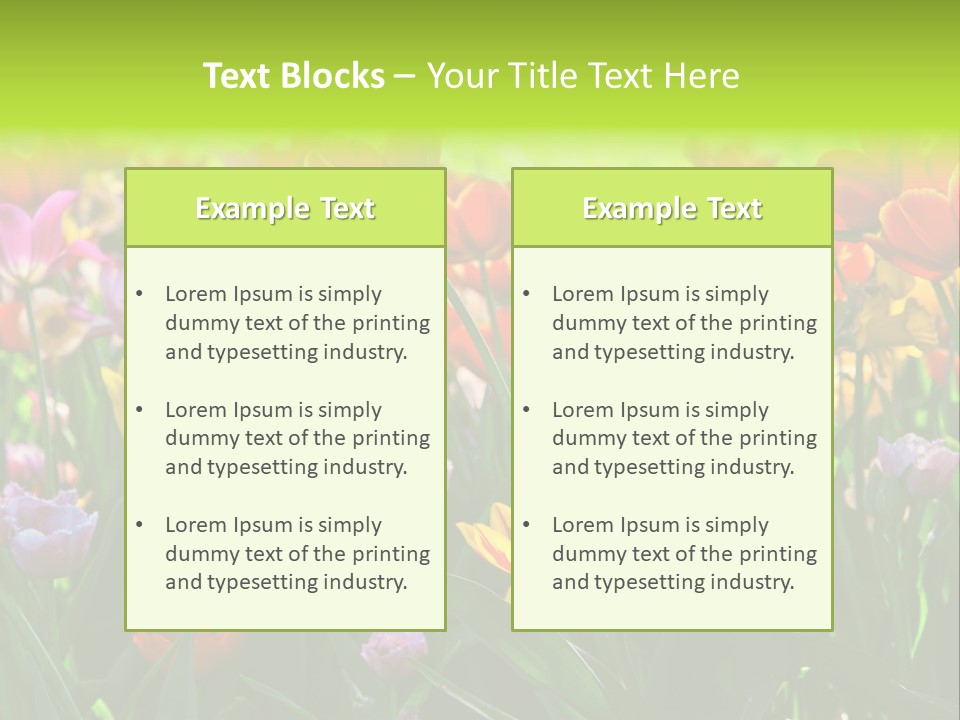 Gardening Bright Petal PowerPoint Template