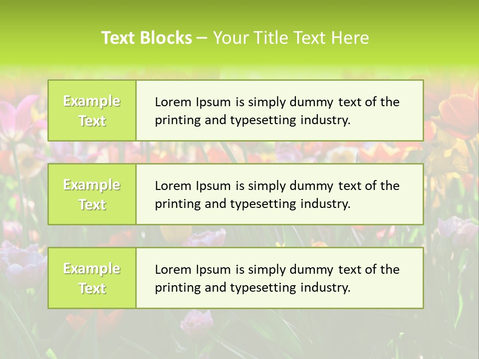 Gardening Bright Petal PowerPoint Template
