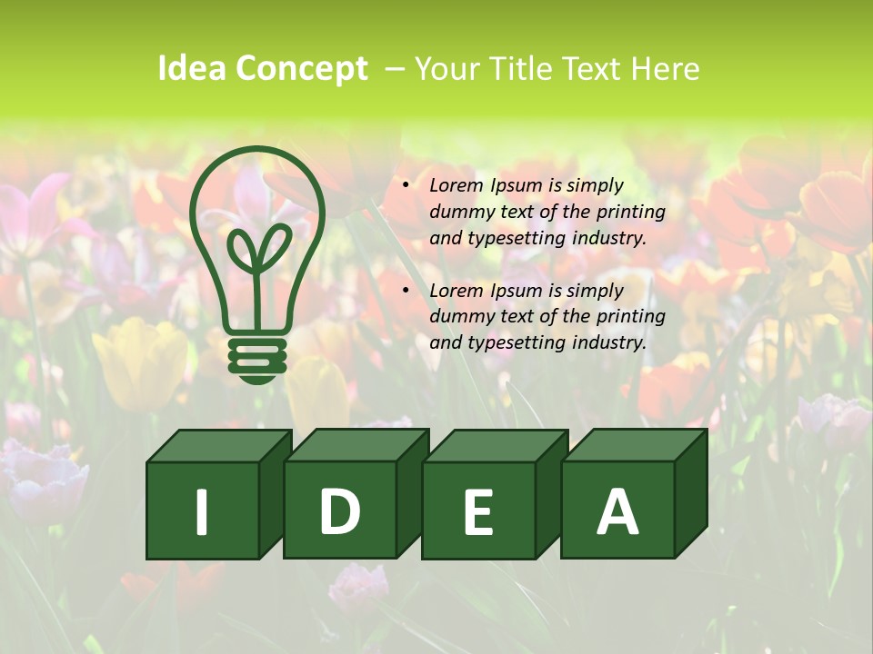 Gardening Bright Petal PowerPoint Template
