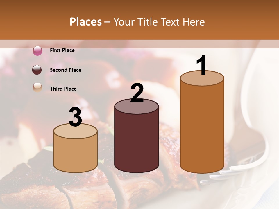 German Cuisine Close Up Roast Duck PowerPoint Template