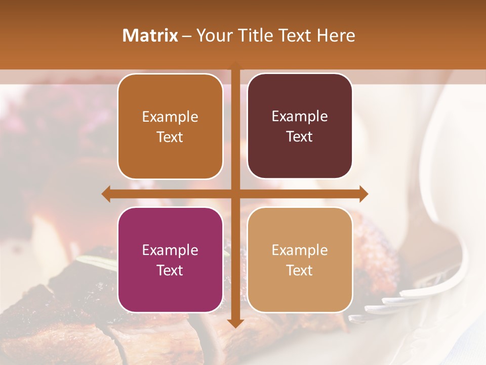 German Cuisine Close Up Roast Duck PowerPoint Template