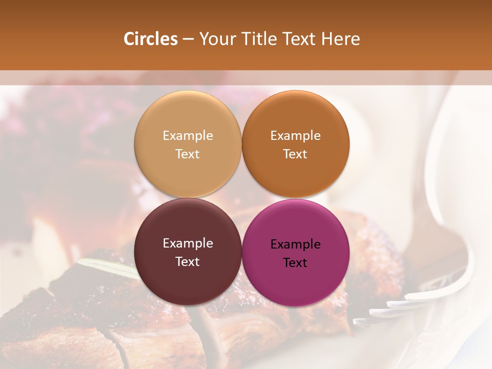 German Cuisine Close Up Roast Duck PowerPoint Template