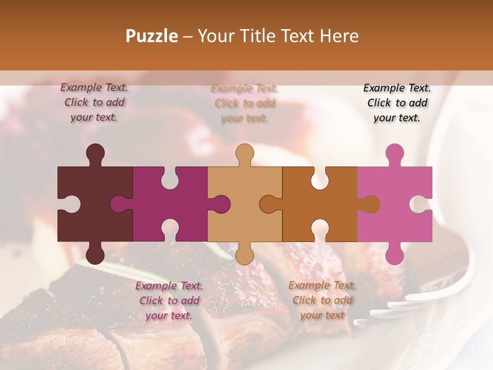 German Cuisine Close Up Roast Duck PowerPoint Template