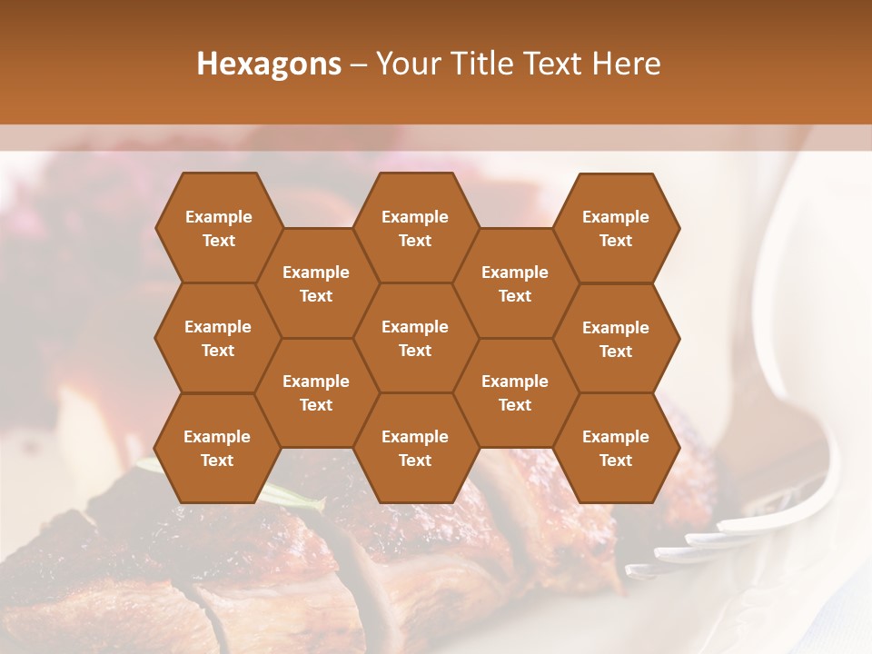 German Cuisine Close Up Roast Duck PowerPoint Template