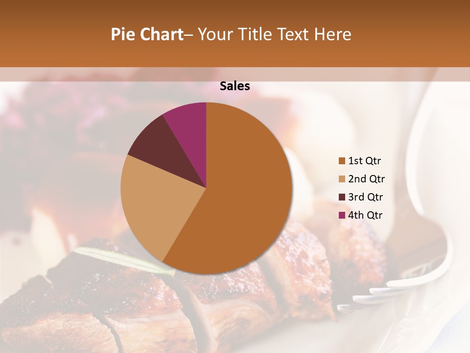 German Cuisine Close Up Roast Duck PowerPoint Template