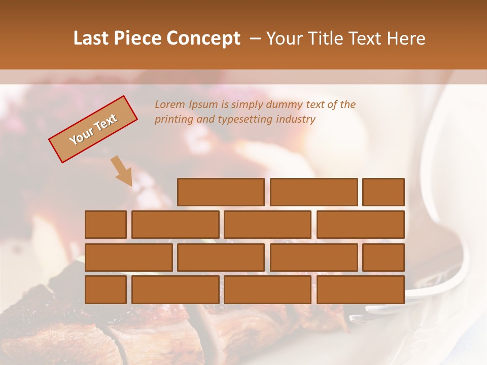 German Cuisine Close Up Roast Duck PowerPoint Template
