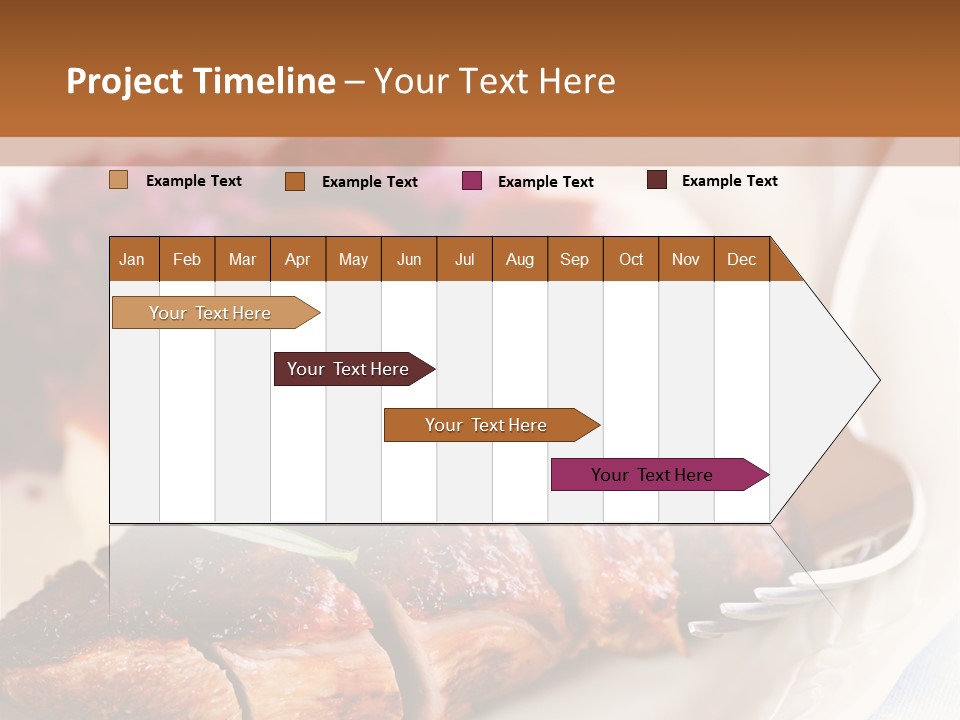German Cuisine Close Up Roast Duck PowerPoint Template