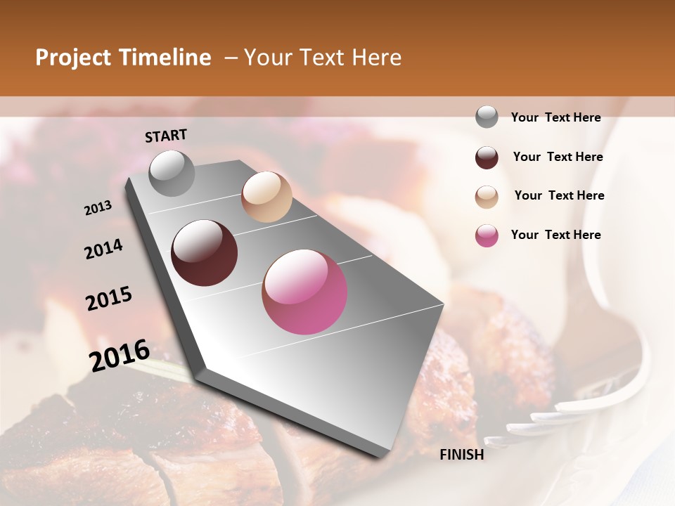 German Cuisine Close Up Roast Duck PowerPoint Template