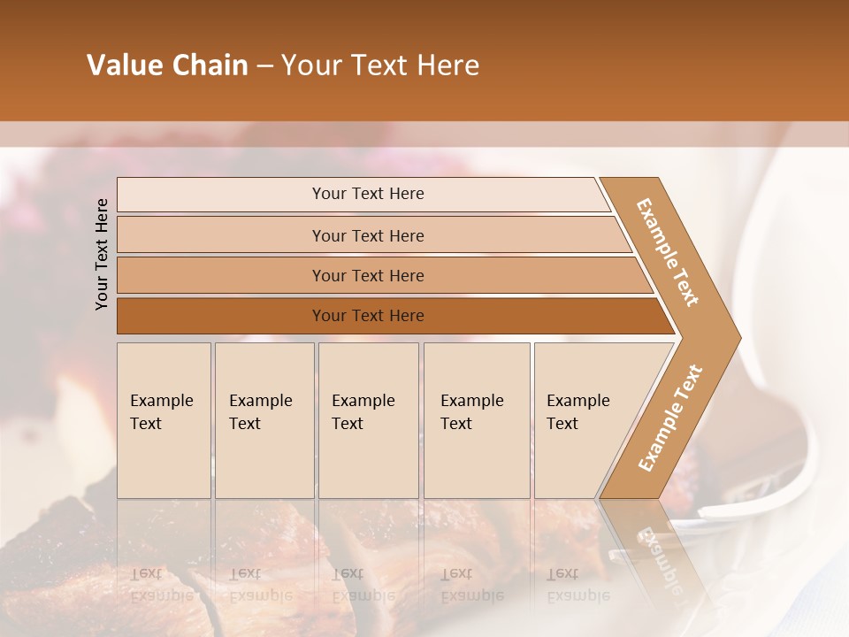 German Cuisine Close Up Roast Duck PowerPoint Template