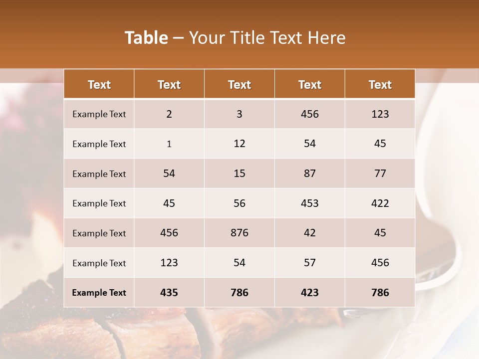 German Cuisine Close Up Roast Duck PowerPoint Template