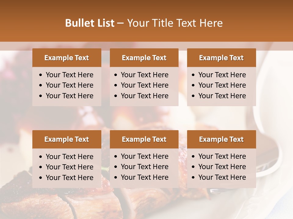 German Cuisine Close Up Roast Duck PowerPoint Template