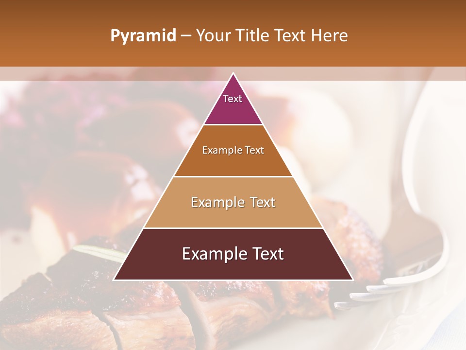 German Cuisine Close Up Roast Duck PowerPoint Template