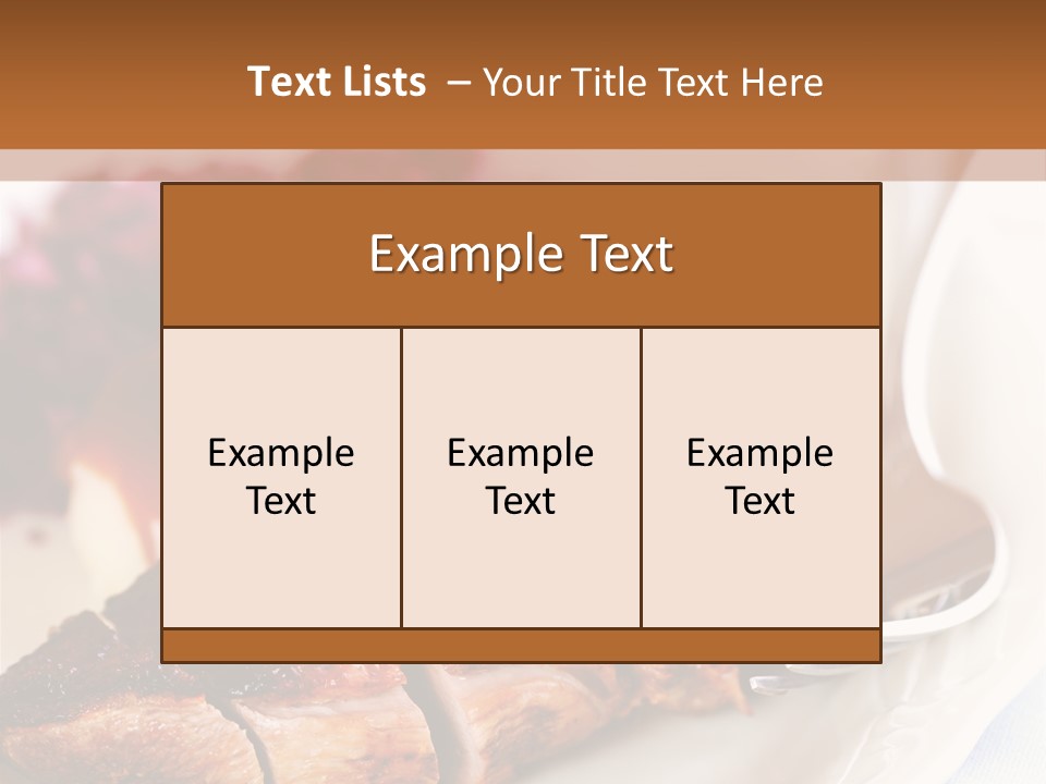 German Cuisine Close Up Roast Duck PowerPoint Template