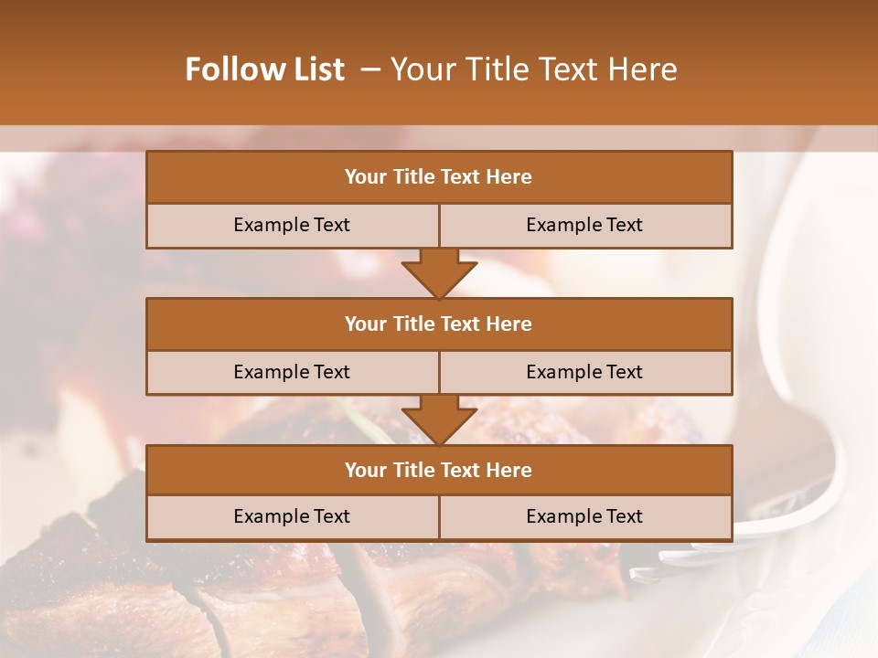 German Cuisine Close Up Roast Duck PowerPoint Template