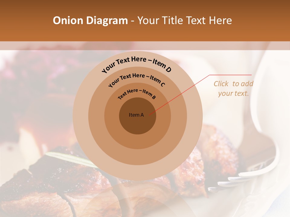 German Cuisine Close Up Roast Duck PowerPoint Template