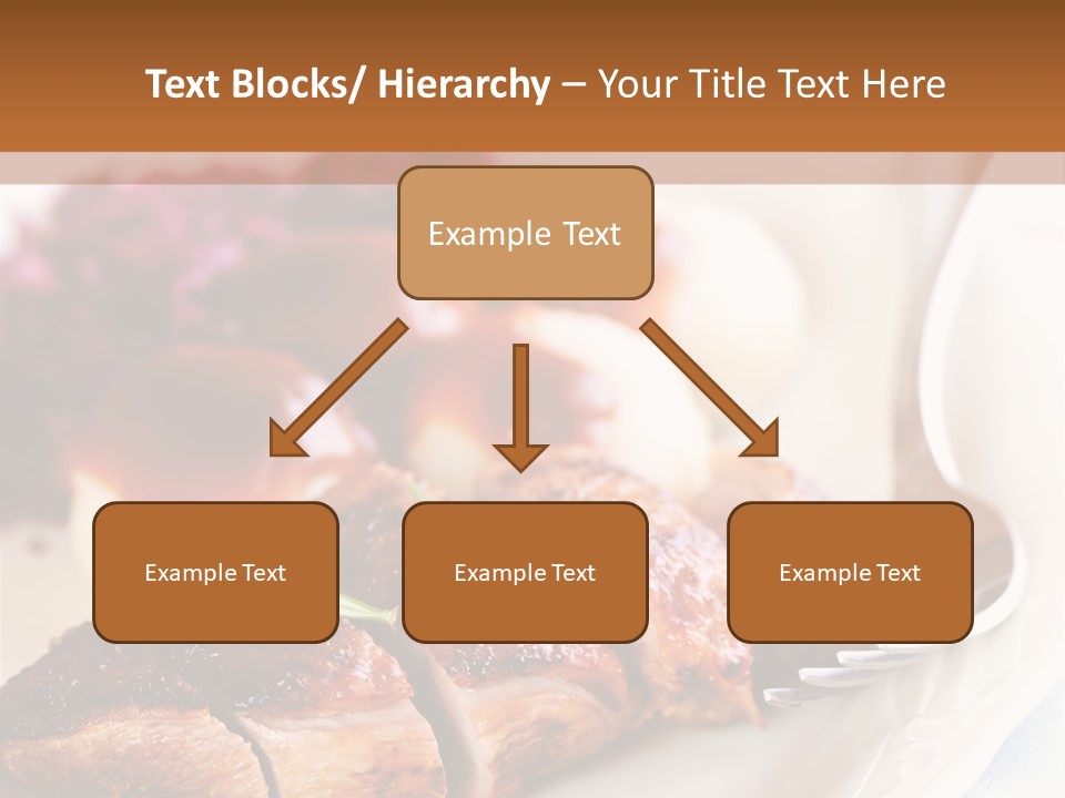 German Cuisine Close Up Roast Duck PowerPoint Template