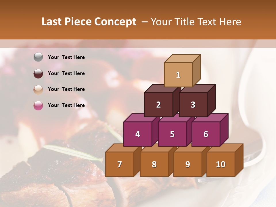 German Cuisine Close Up Roast Duck PowerPoint Template