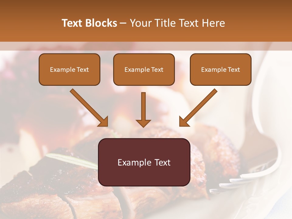 German Cuisine Close Up Roast Duck PowerPoint Template